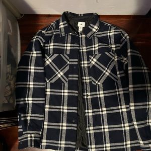 H&M Shacket padded Overshirt thermolite size Large